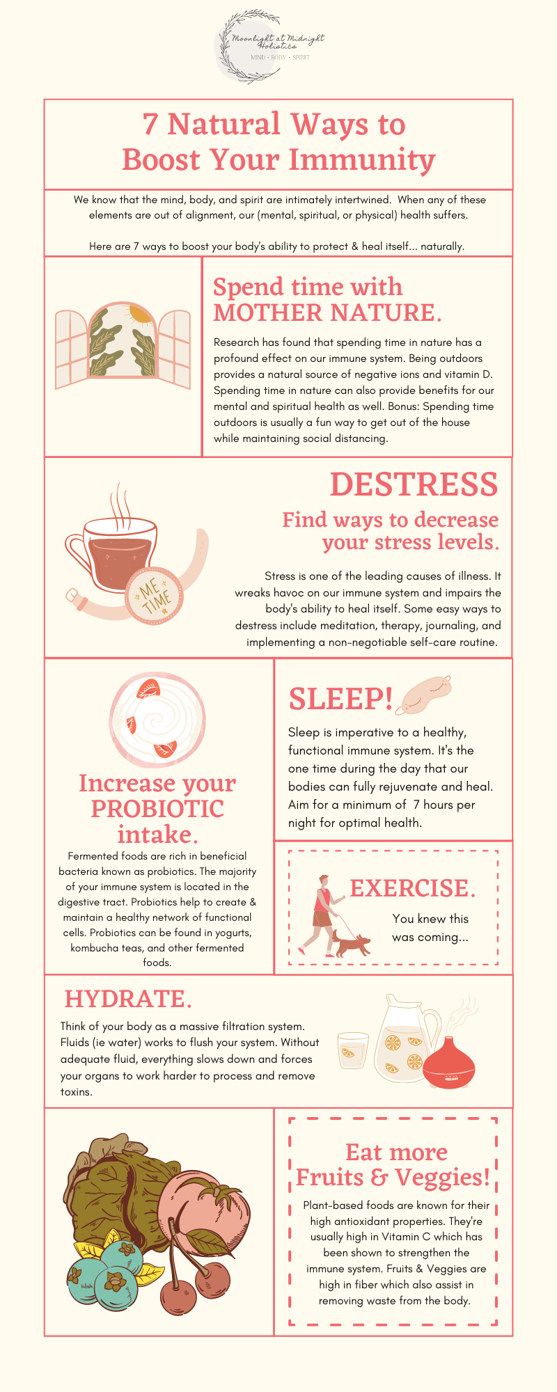 FOR THE BODY: 7 Natural & Holistic Ways to Boost Your Immune System