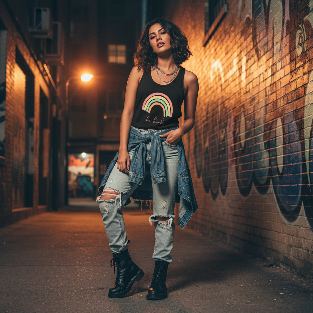 Be Kind | Boho Rainbow Tank Top