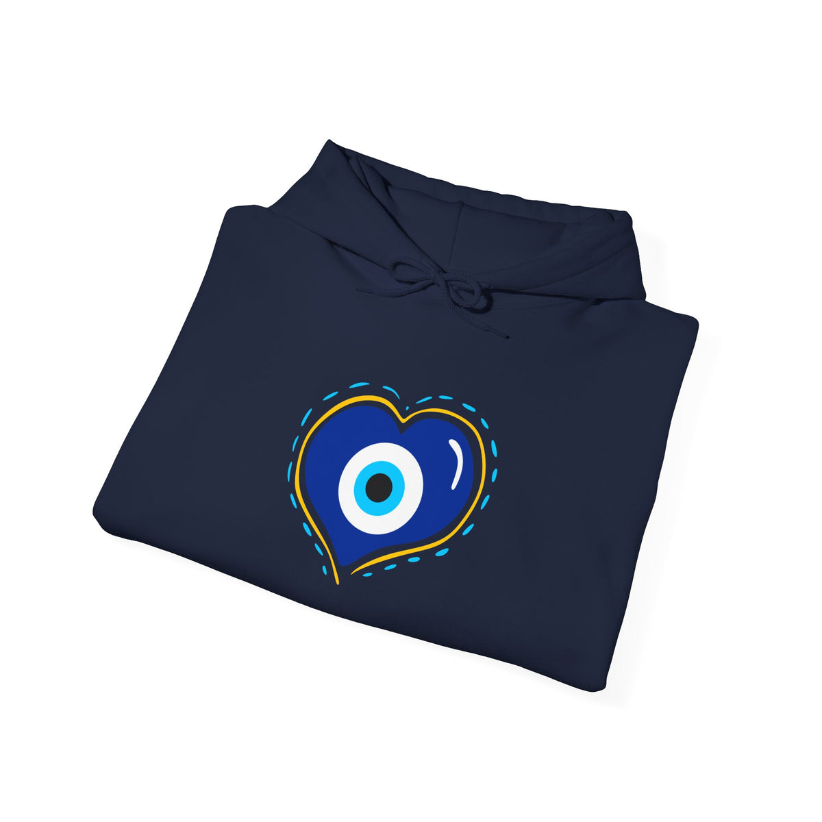 Evil Eye Heart Hoodie | Spiritual Protection Pullover