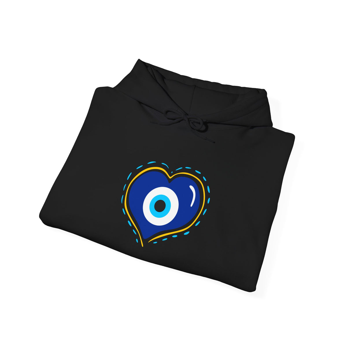 Evil Eye Heart Hoodie | Spiritual Protection Pullover