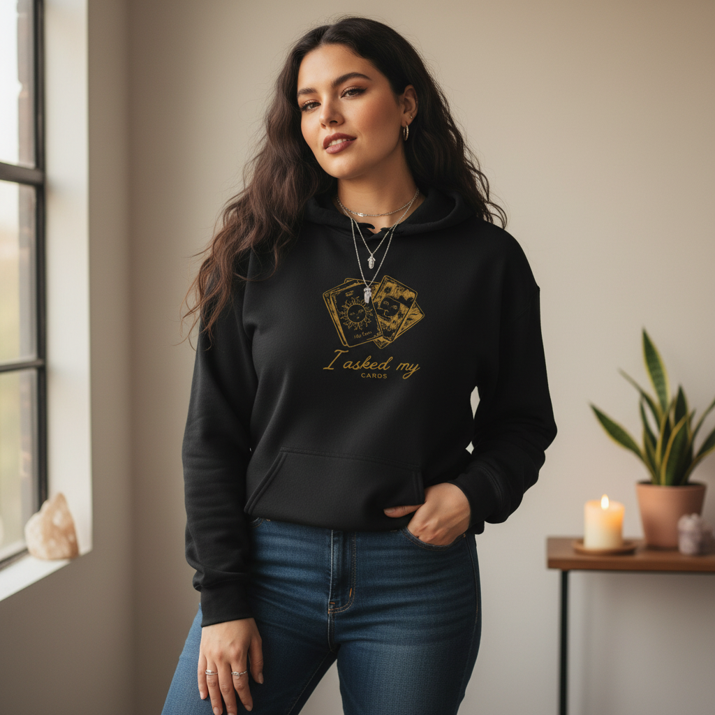 I Asked My Cards | Tarot Graphic Hoodie