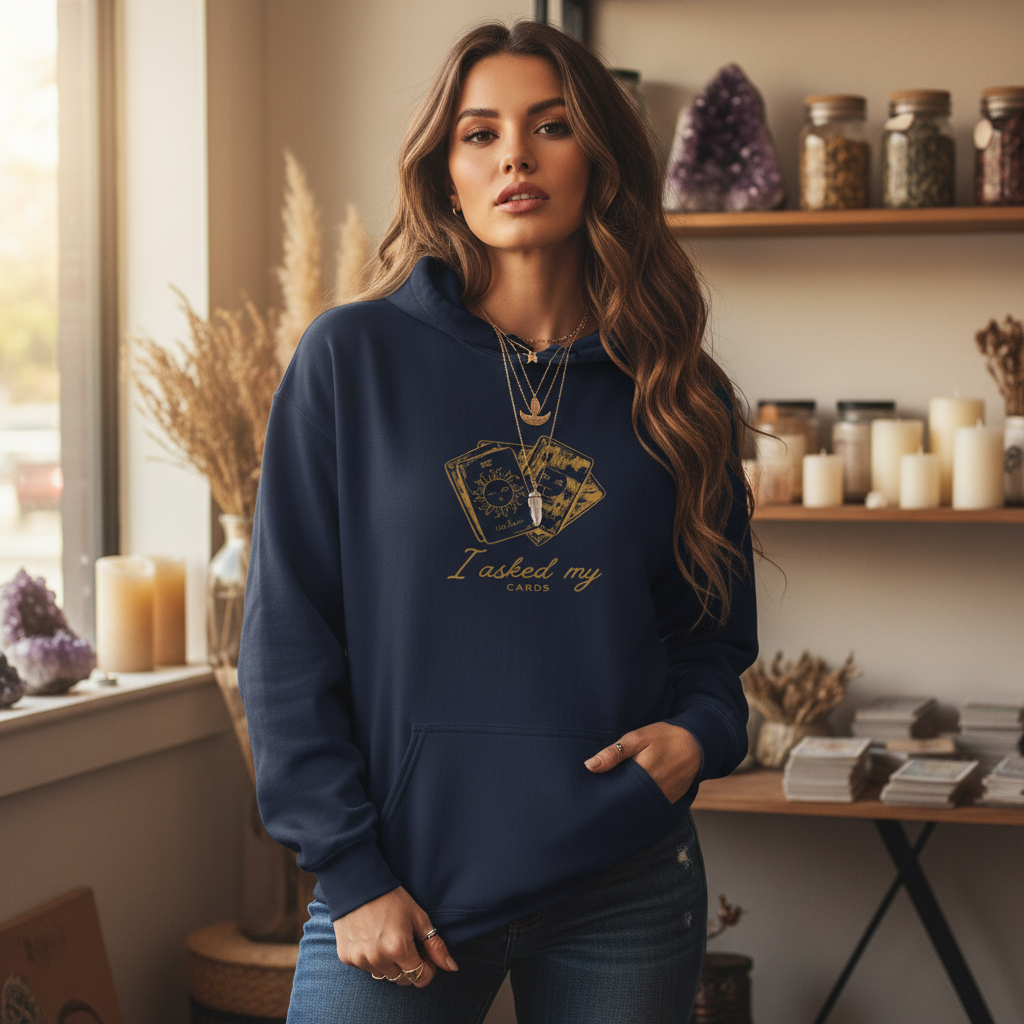 I Asked My Cards | Tarot Graphic Hoodie