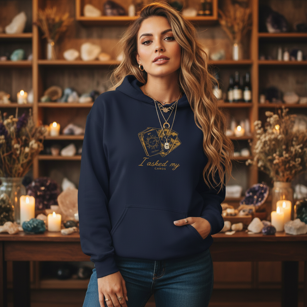 I Asked My Cards | Tarot Graphic Hoodie