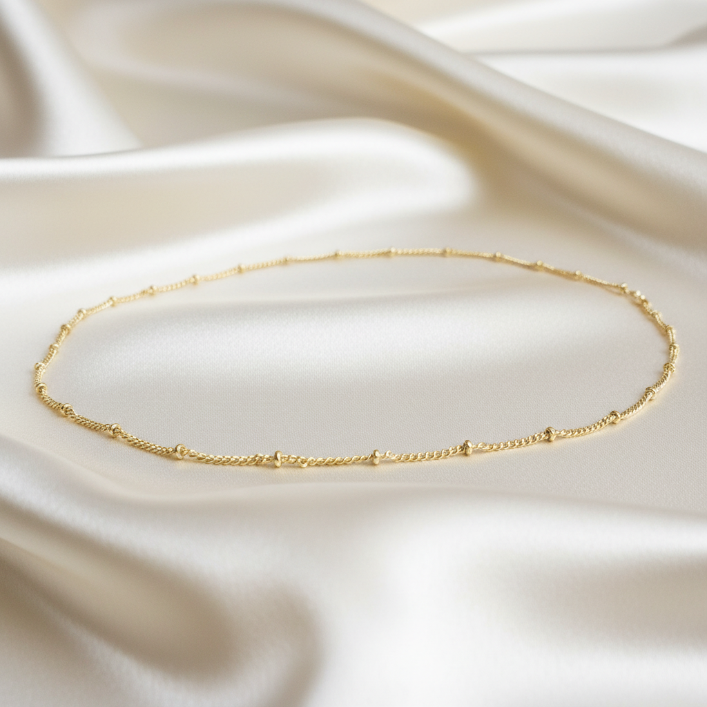 SATELLITE | 14K Gold Satellite Chain Necklace