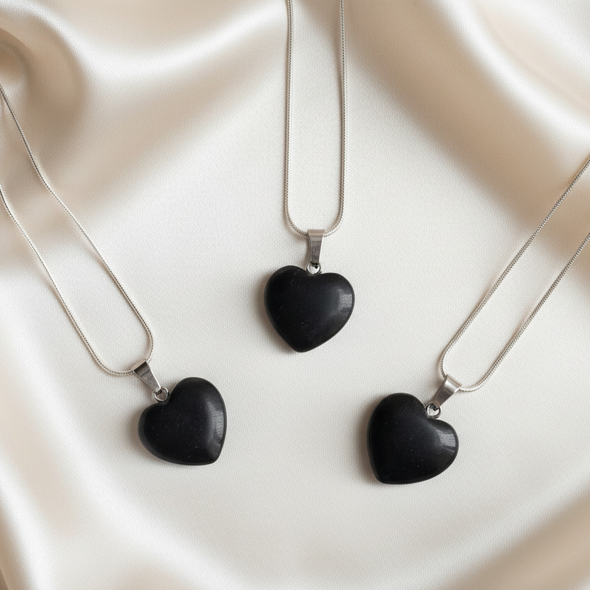 ONYX |  925-Silver Snake Chain Gemstone Necklace