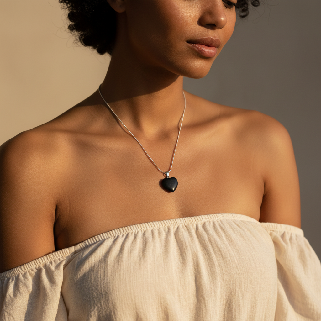 ONYX |  925-Silver Snake Chain Gemstone Necklace