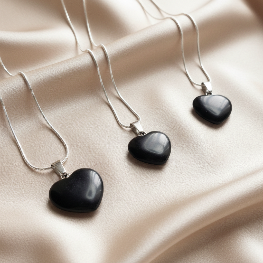 ONYX |  925-Silver Snake Chain Gemstone Necklace