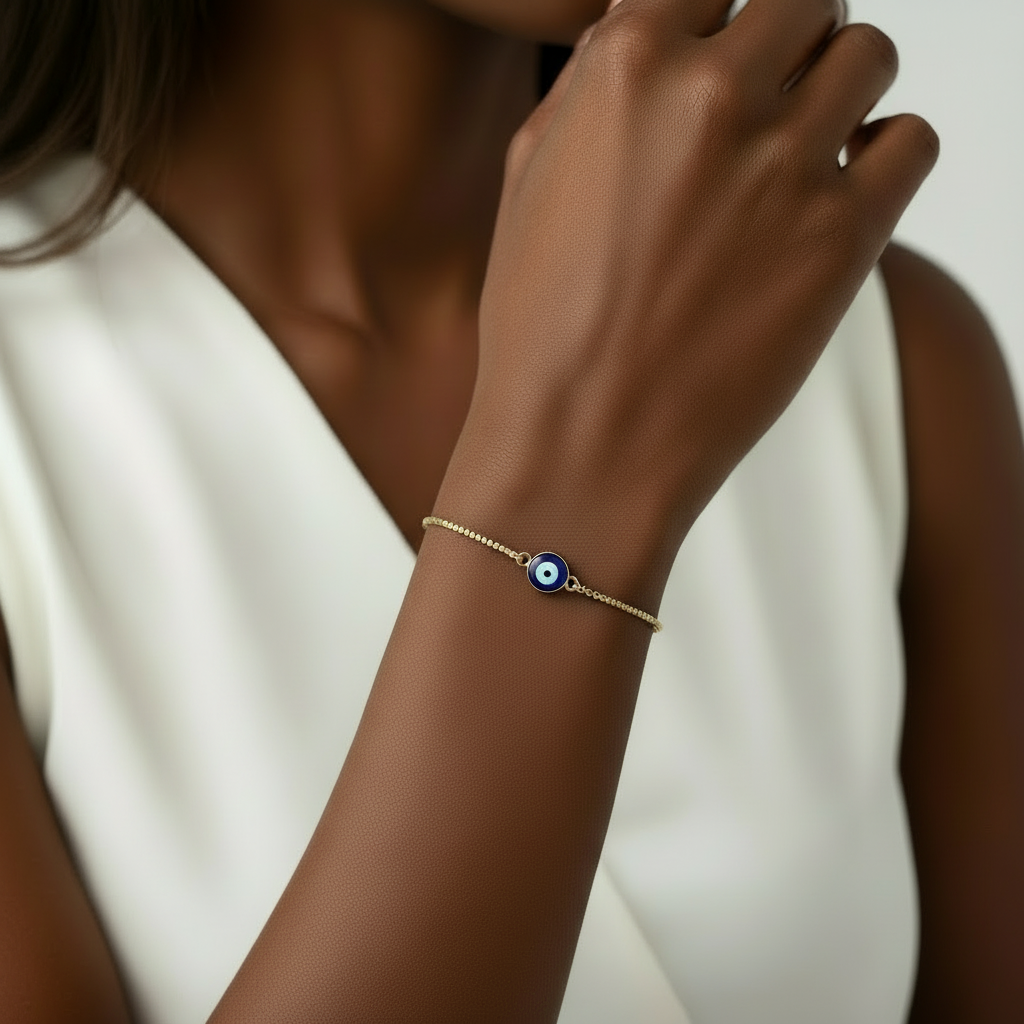 NAZAR | 14k Gold Evil Eye Protection Bracelet