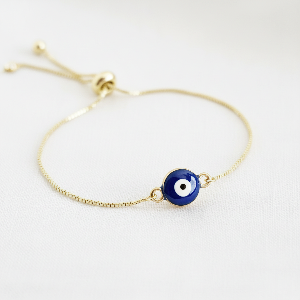 NAZAR | 14k Gold Evil Eye Protection Bracelet