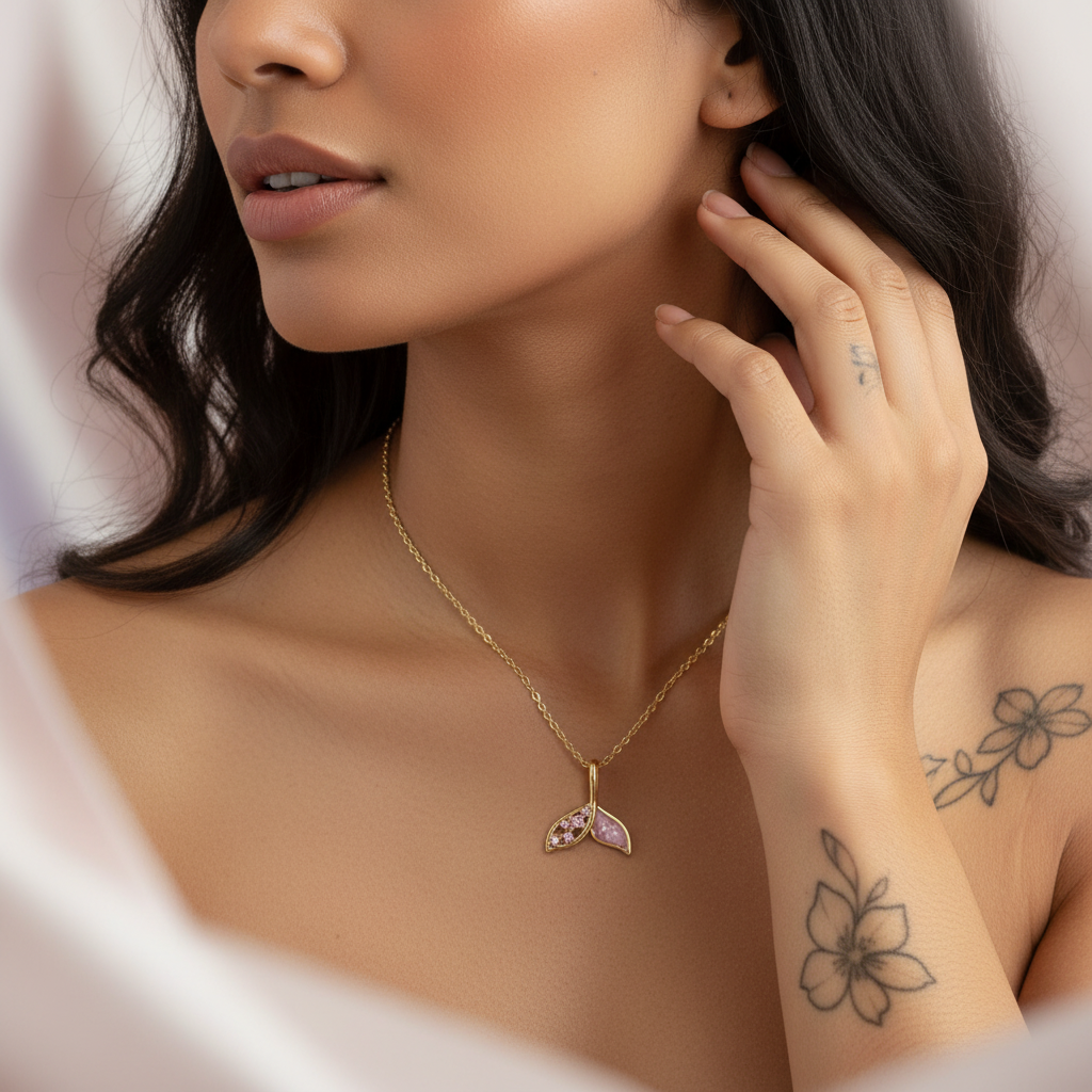 ANCHORED Mermaid Tail Necklace | Faith-Inspired Ocean Jewelry Symbolizing Trust &amp; Renewal