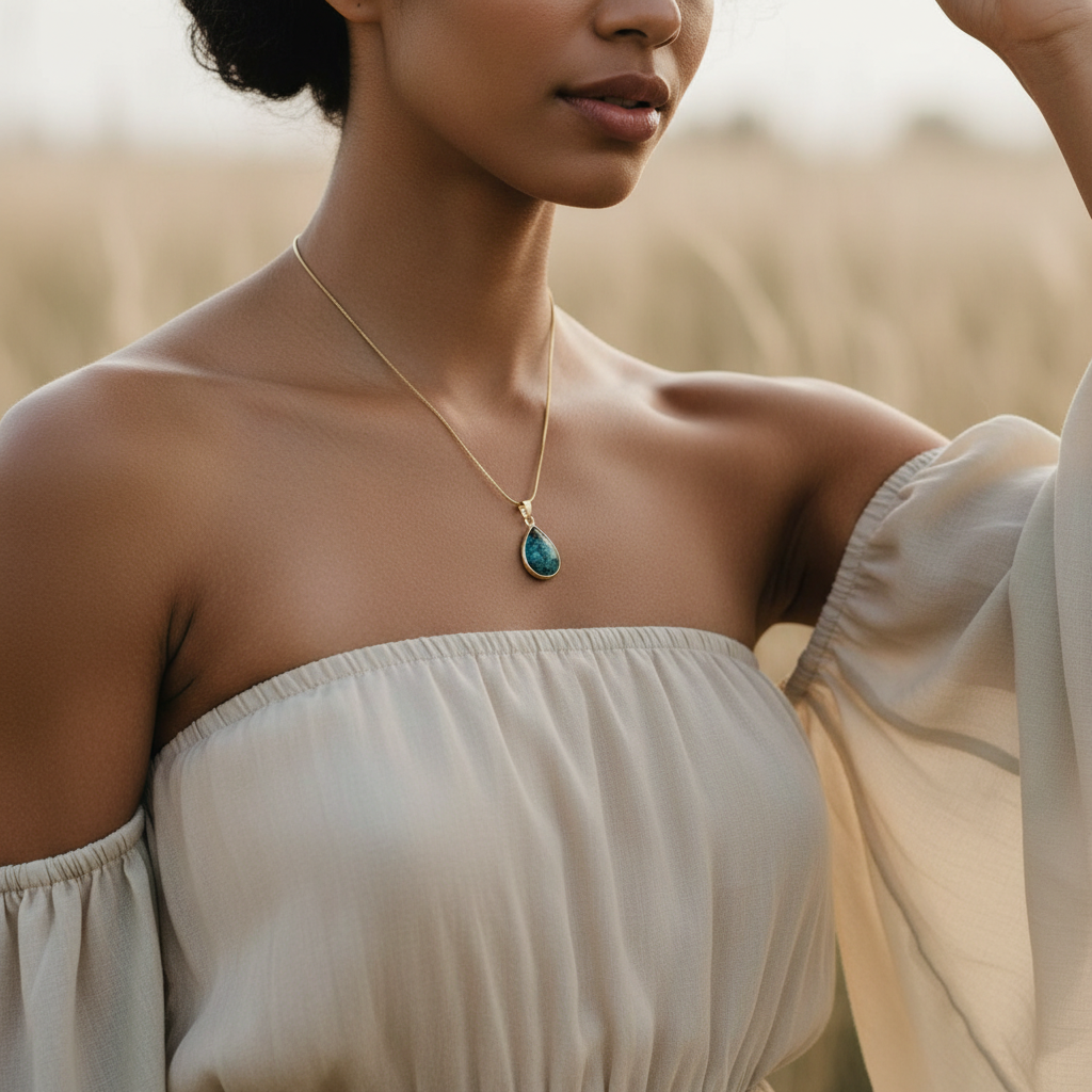 EPIDOTE | 14k Gold-Filled Crystal Healing Necklace