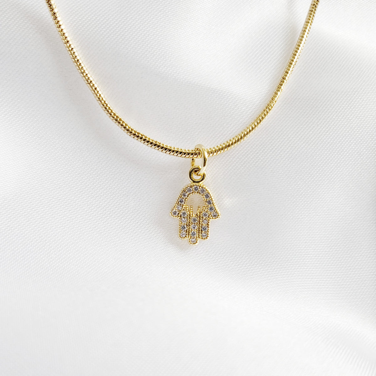 HAMSA | 18K Gold Snake Chain Necklace