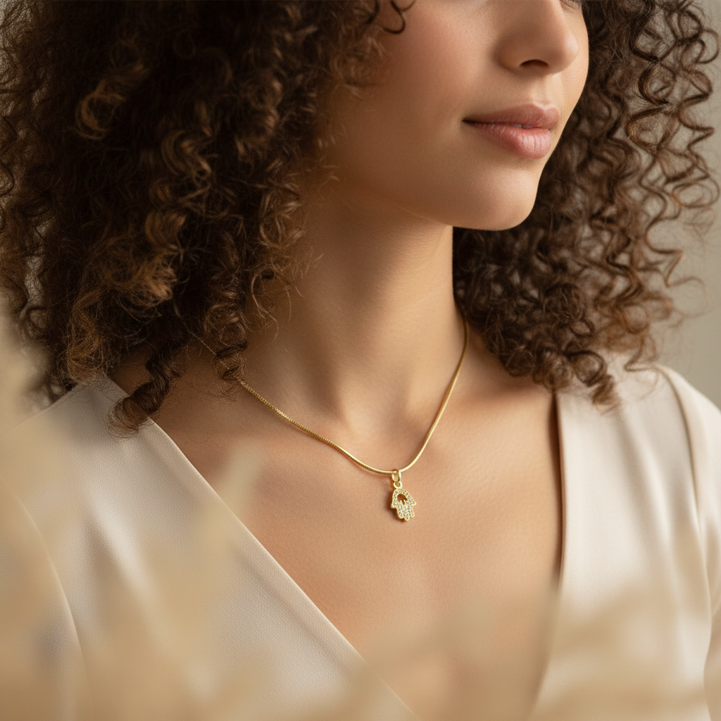 HAMSA | 18K Gold Snake Chain Necklace