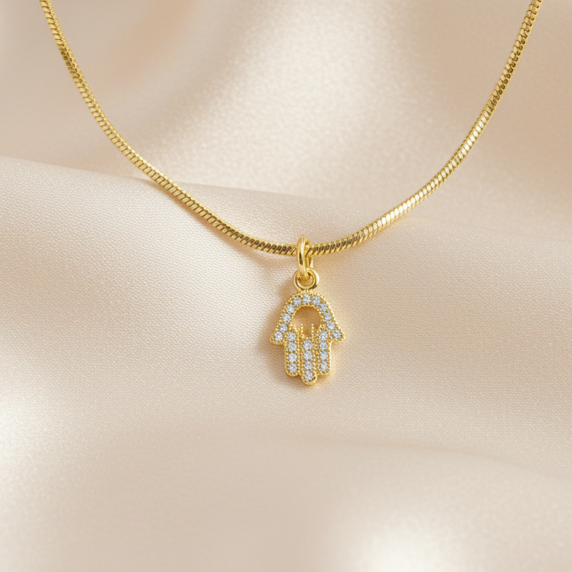 HAMSA | 18K Gold Snake Chain Necklace
