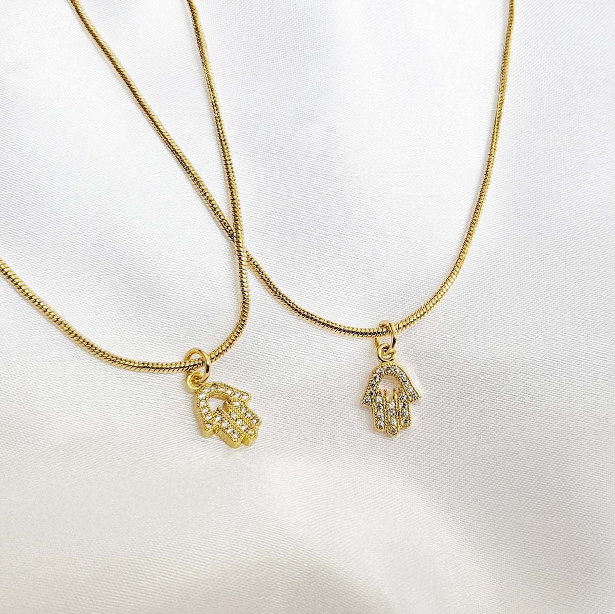 HAMSA | 18K Gold Snake Chain Necklace