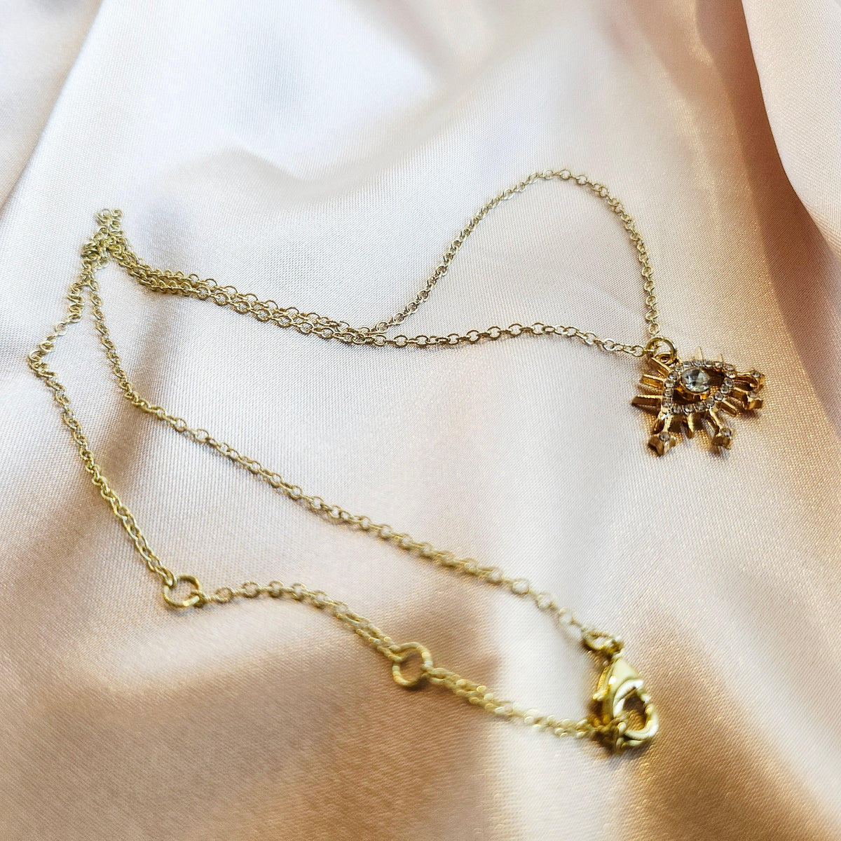 EVIL EYE 14K Gold Statement Necklace