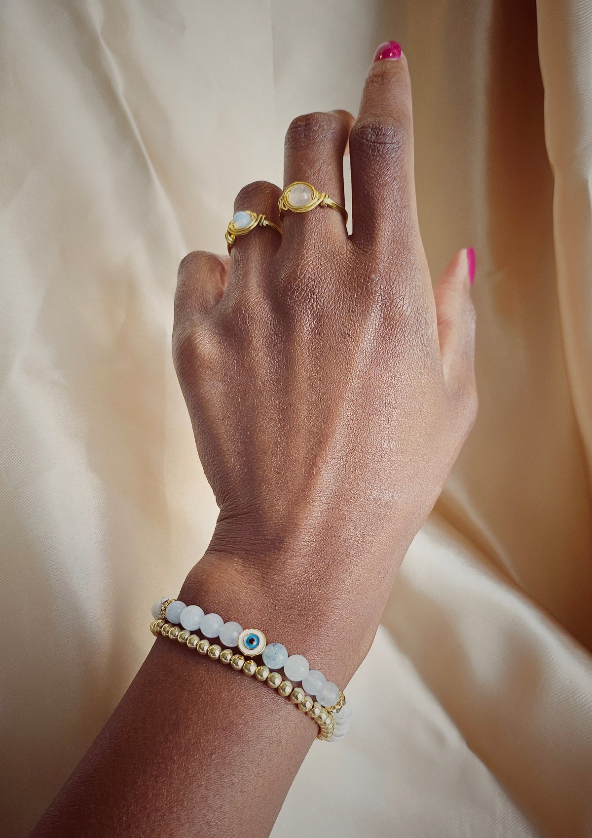 GUARDIAN | Aquamarine Amethyst Howlite Bracelet