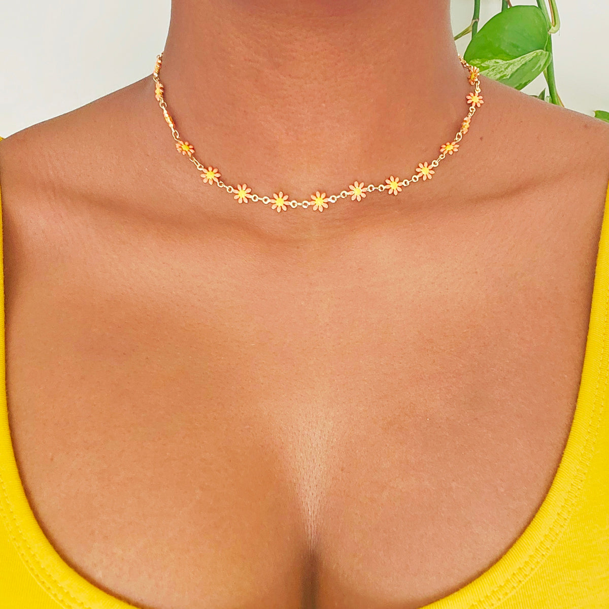 FLOWER POWER | 14K Gold Whimsical Flower Charm Necklace