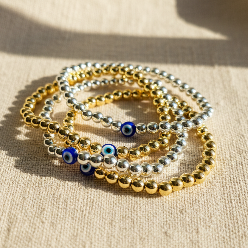 Singular | Beaded Evil Eye Bracelet