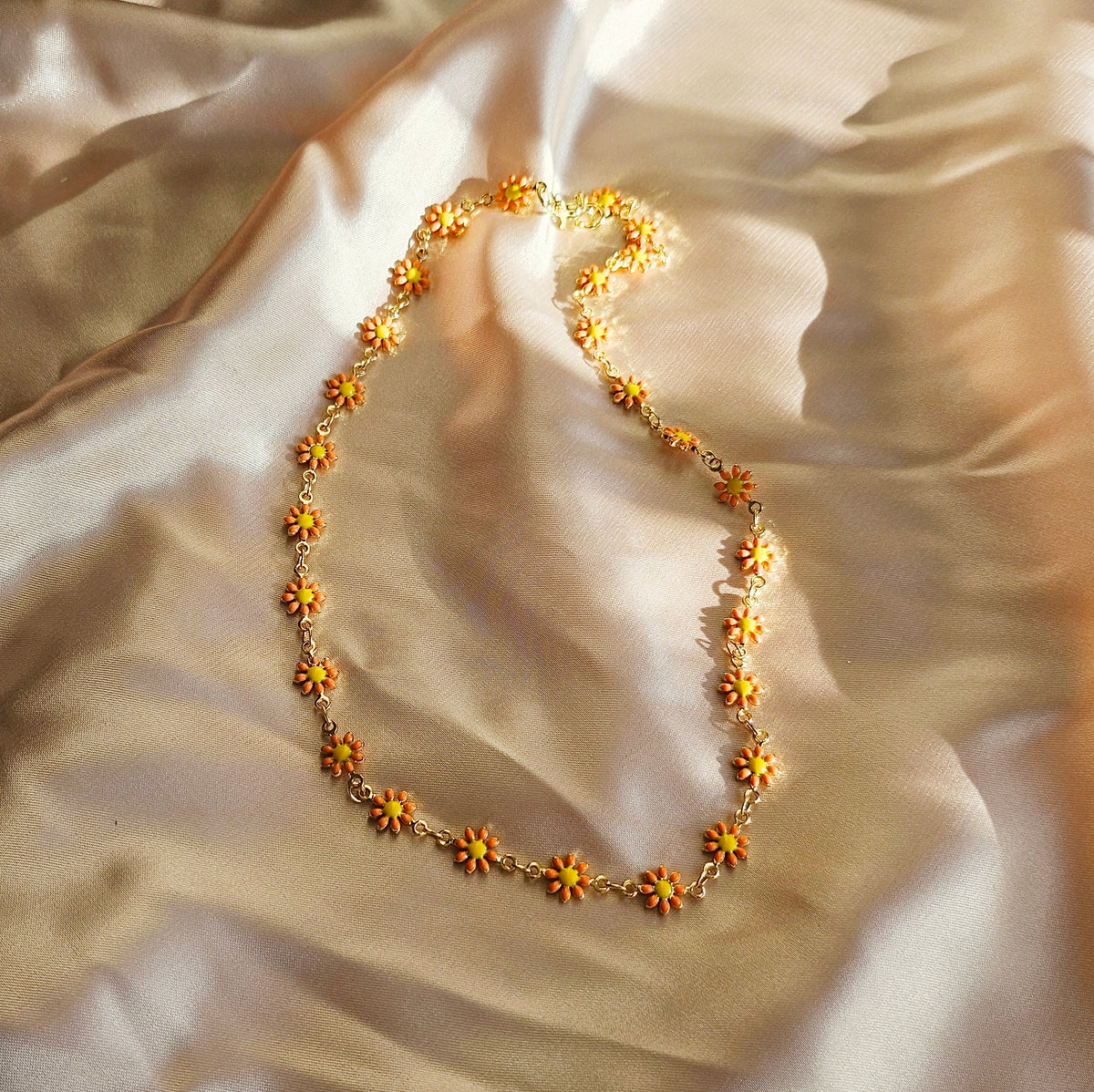 FLOWER POWER | 14K Gold Whimsical Flower Charm Necklace