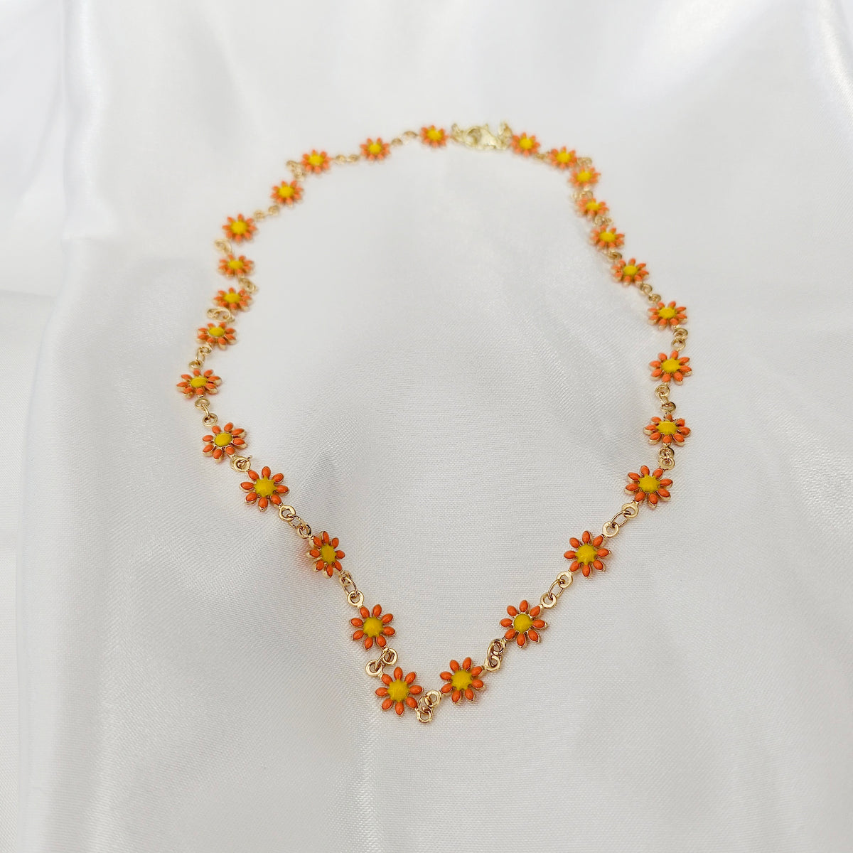 FLOWER POWER | 14K Gold Whimsical Flower Charm Necklace