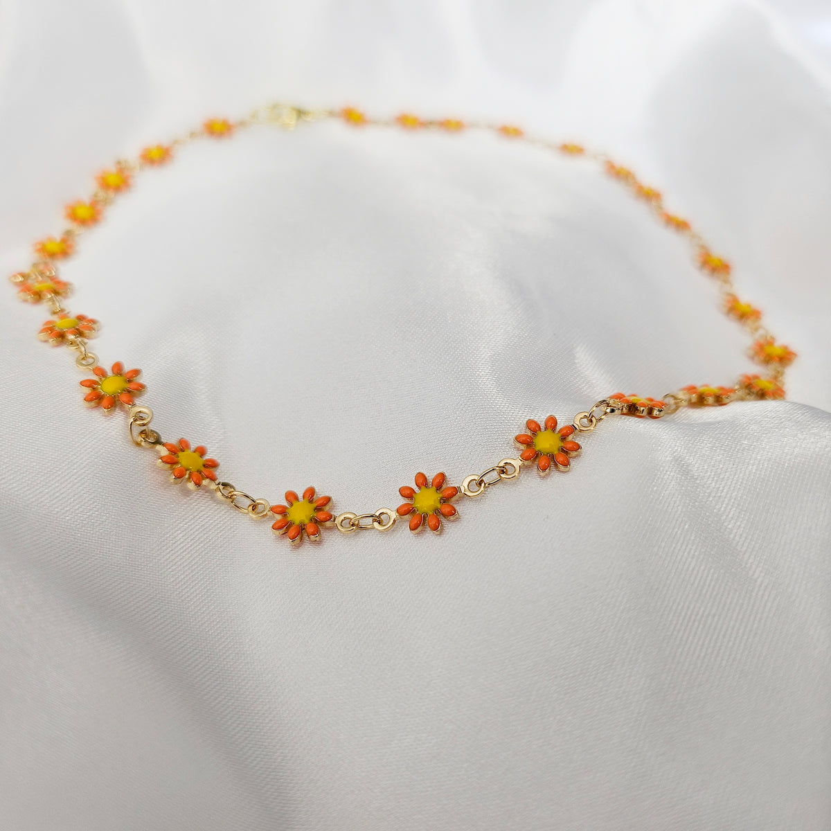 FLOWER POWER | 14K Gold Whimsical Flower Charm Necklace