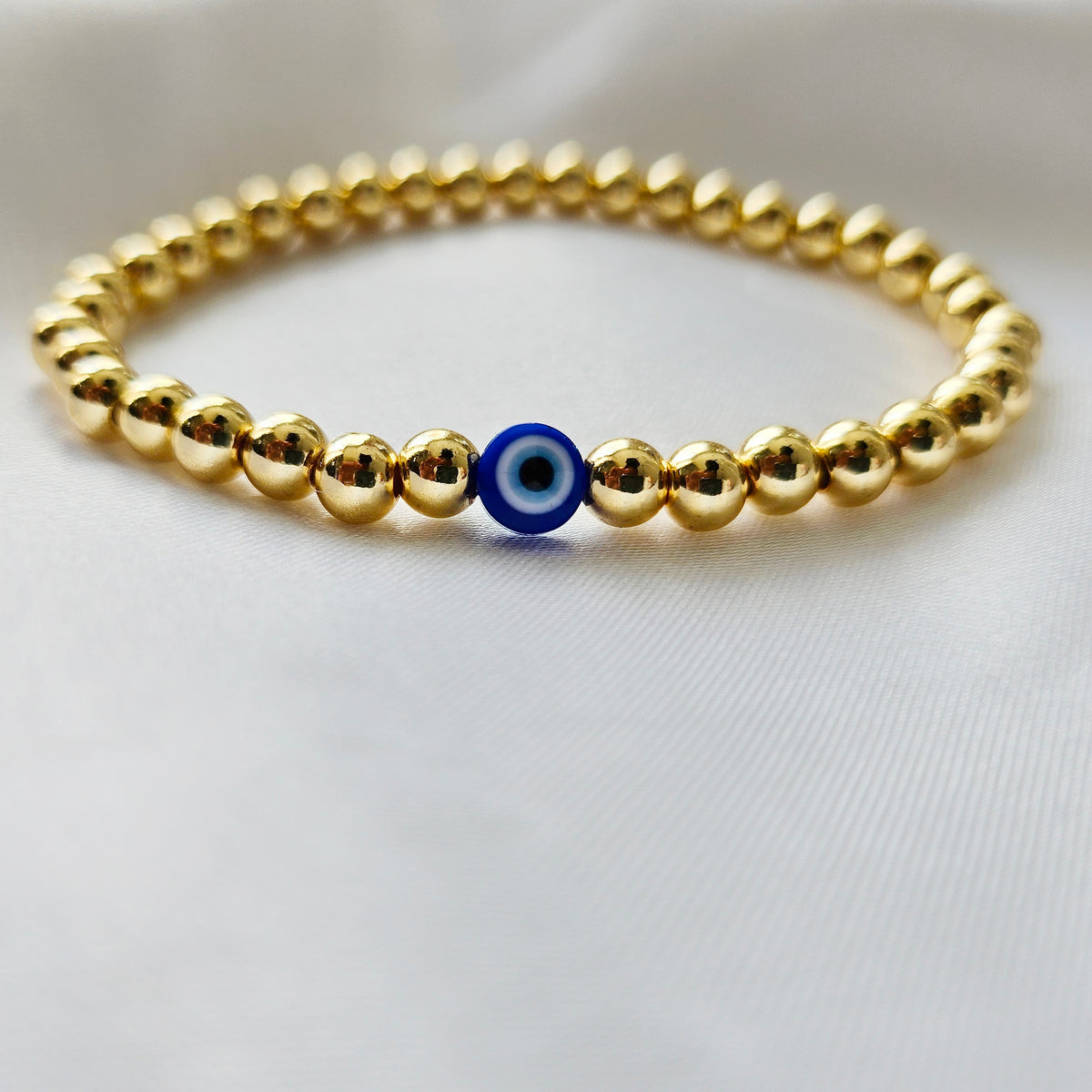 Golden Gaia | 14K Gold Evil Eye Bracelet Set