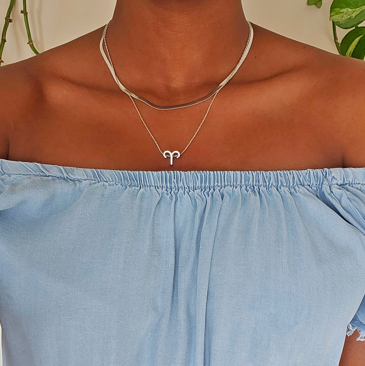 925 Sterling Silver Astrology Zodiac Charm Necklace Set