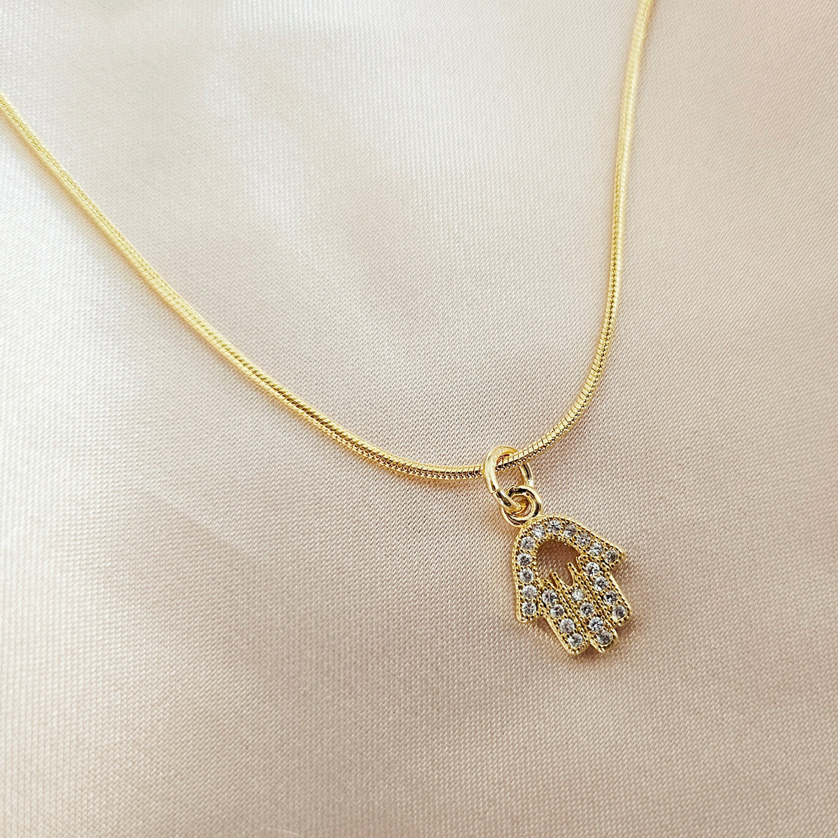HAMSA | 18K Gold Snake Chain Necklace