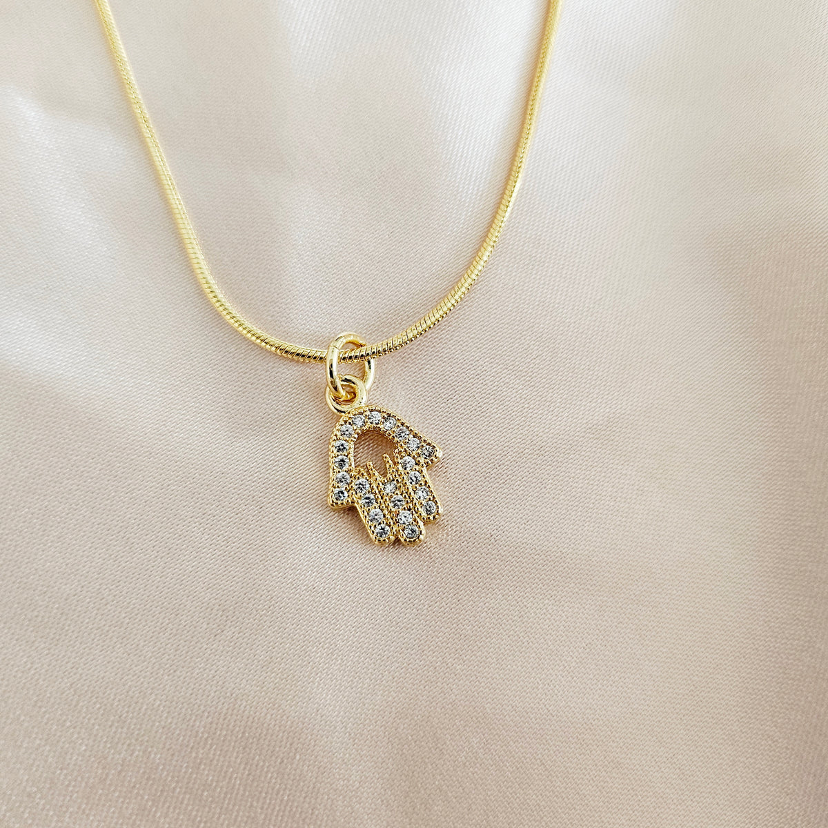 HAMSA | 18K Gold Snake Chain Necklace