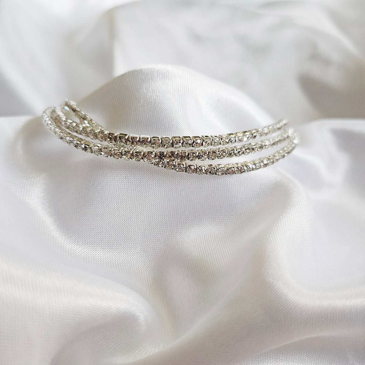 Aurora | Sterling Silver Delicate Tennis Bracelet Set