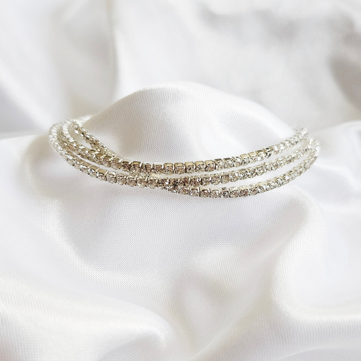 Aurora | Sterling Silver Delicate Tennis Bracelet Set