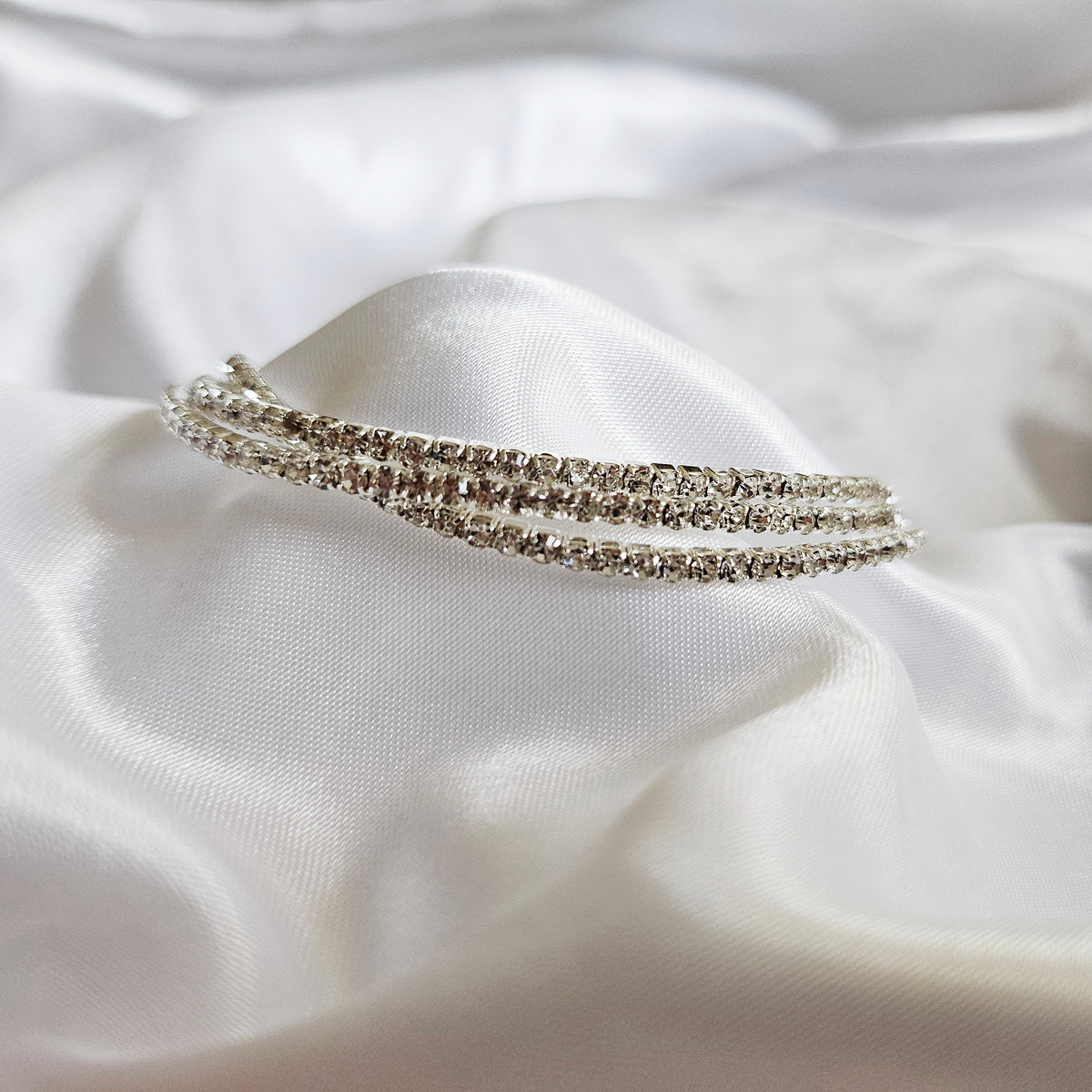 Aurora | Sterling Silver Delicate Tennis Bracelet Set