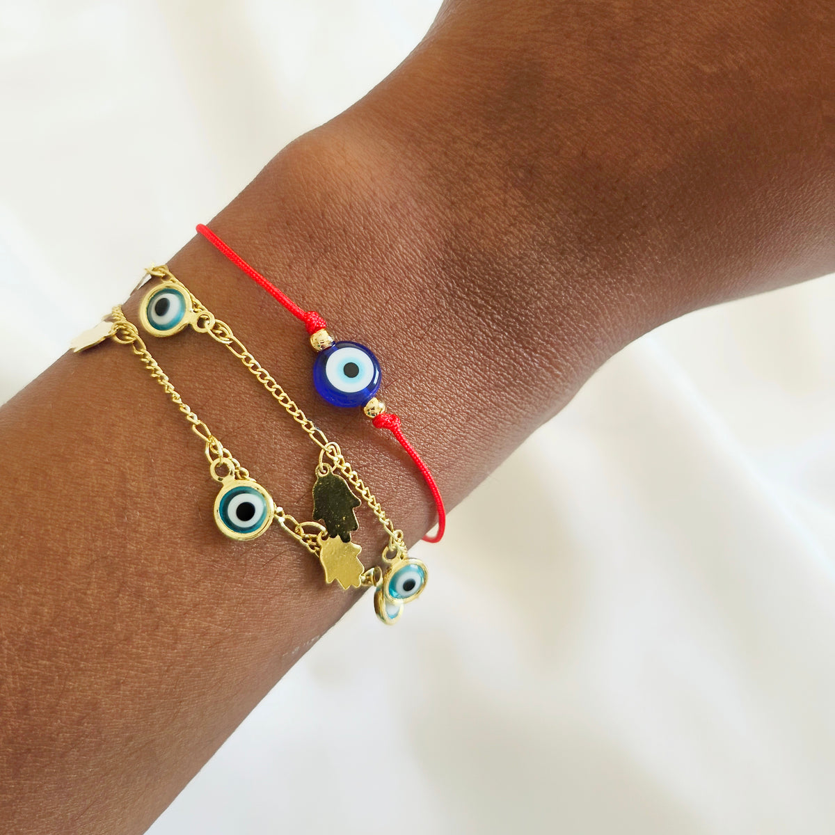Red String Evil Eye Bracelet | Anklet