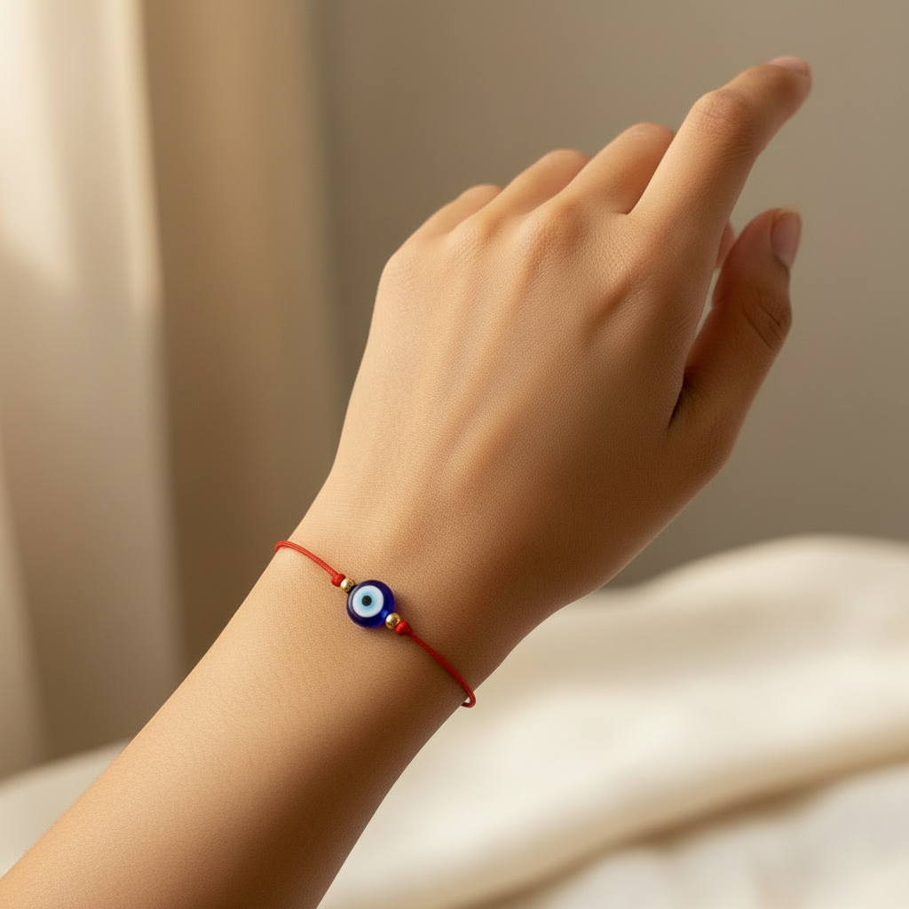 Red String Evil Eye Bracelet | Anklet