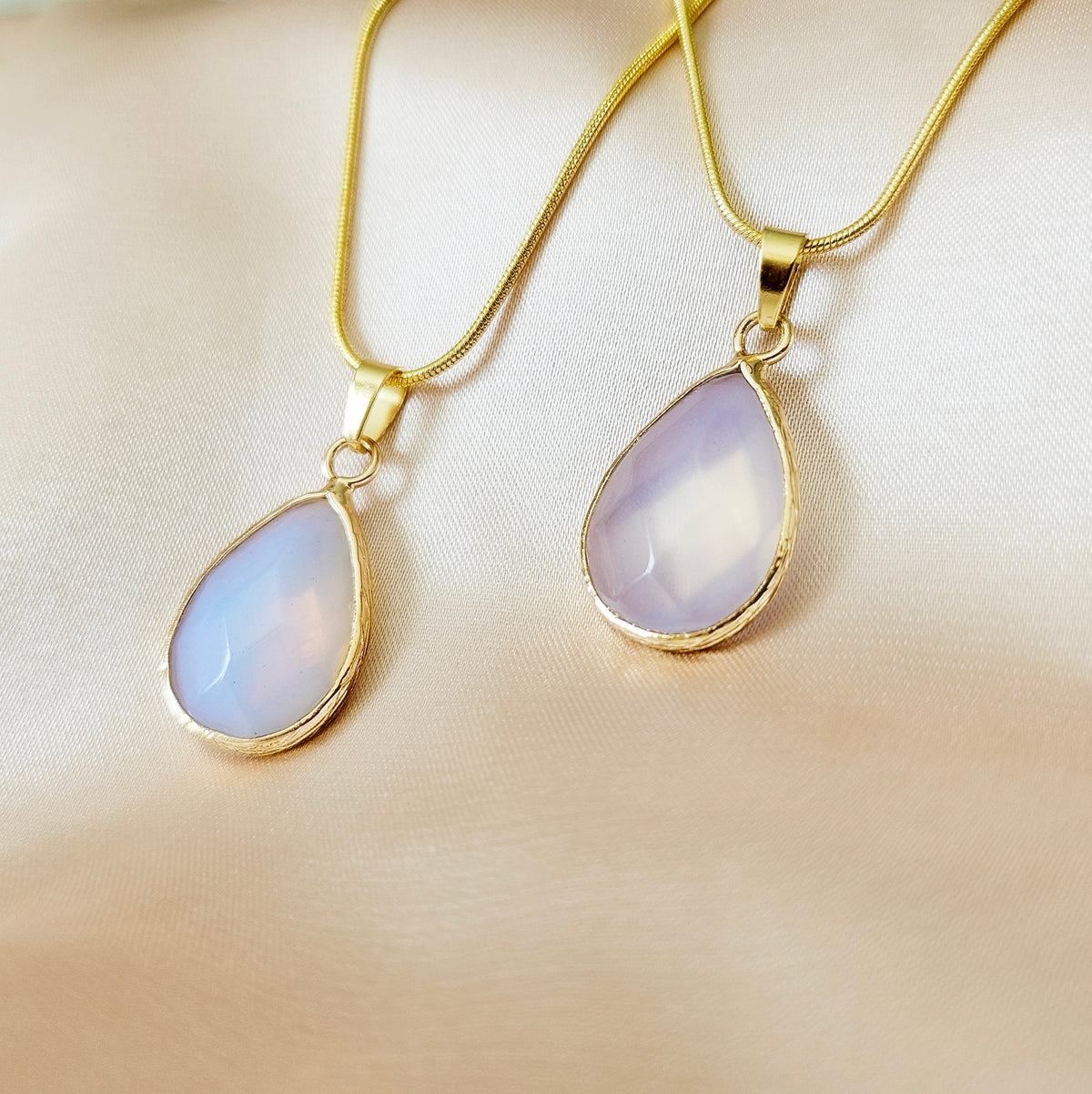 FATE | 14k Gold Opalite Energy Healing Crystal Necklace