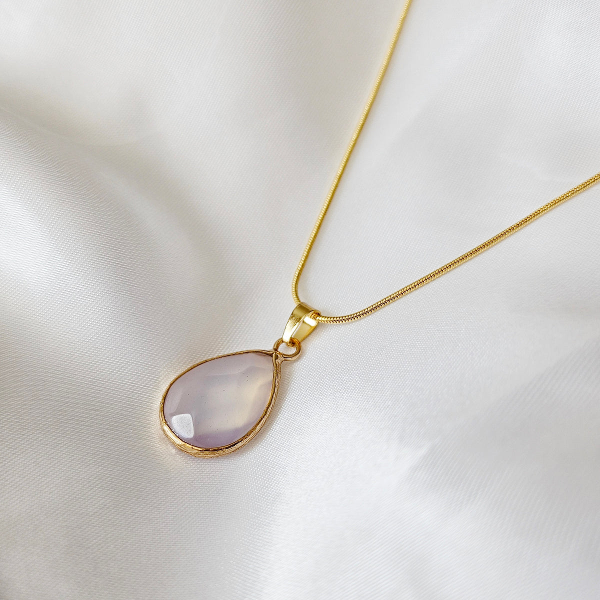 FATE | 14k Gold Opalite Energy Healing Crystal Necklace