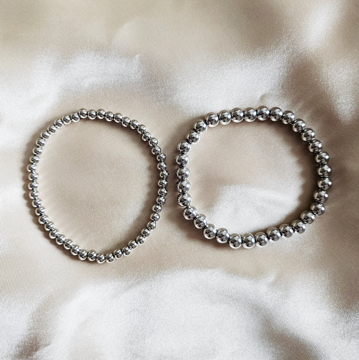 FORTUNA | 925 - Silver Beaded Bracelet Set