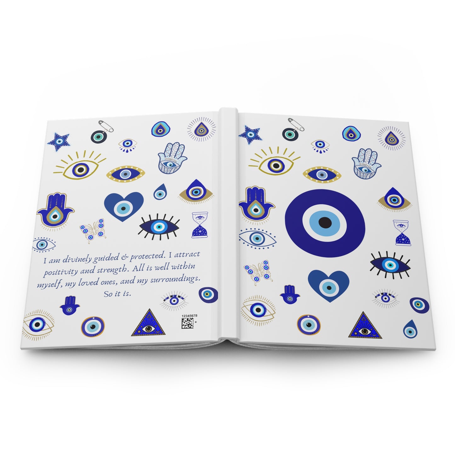Book of Divine Protection | Evil Eye Manifestation Journal | Affirmation Diary | Daily Gratitude Notebook | Gift for Her