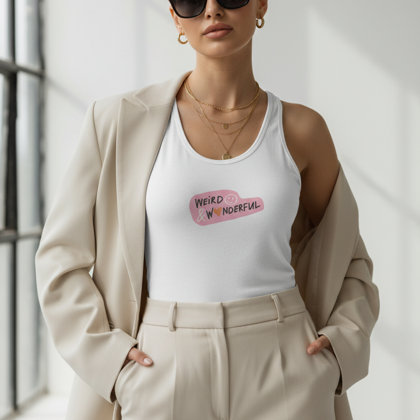 Weird &amp; Wonderful | Women's Racerback Yoga Tank Top