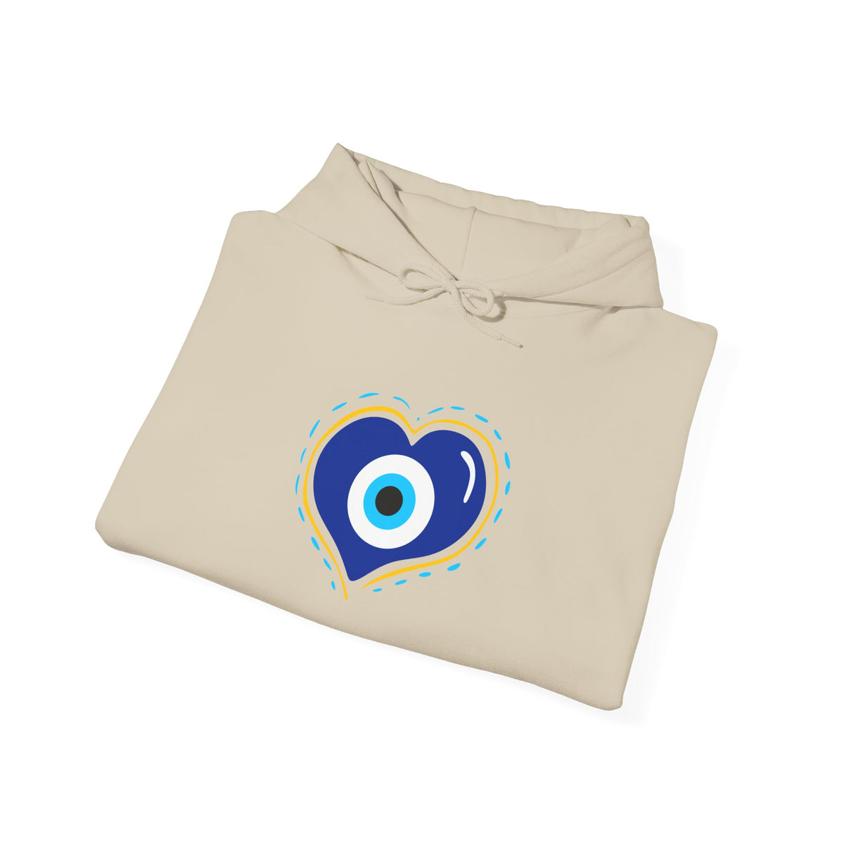 Evil Eye Heart Hoodie | Spiritual Protection Pullover