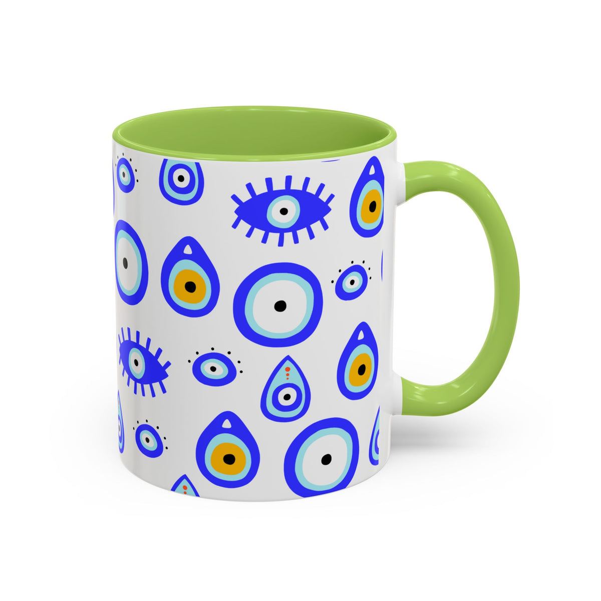 Evil Eye Accent Coffee Mug