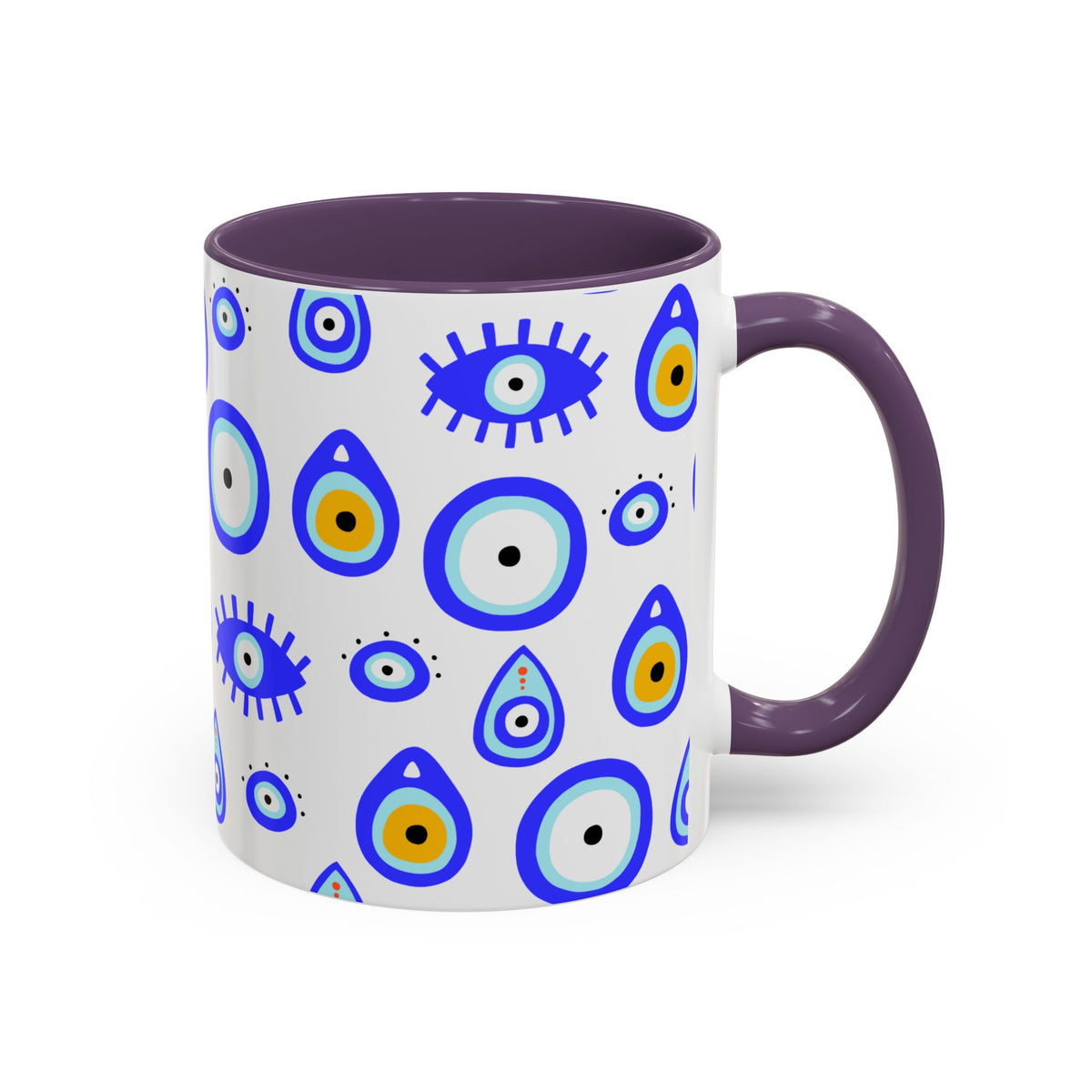 Evil Eye Accent Coffee Mug