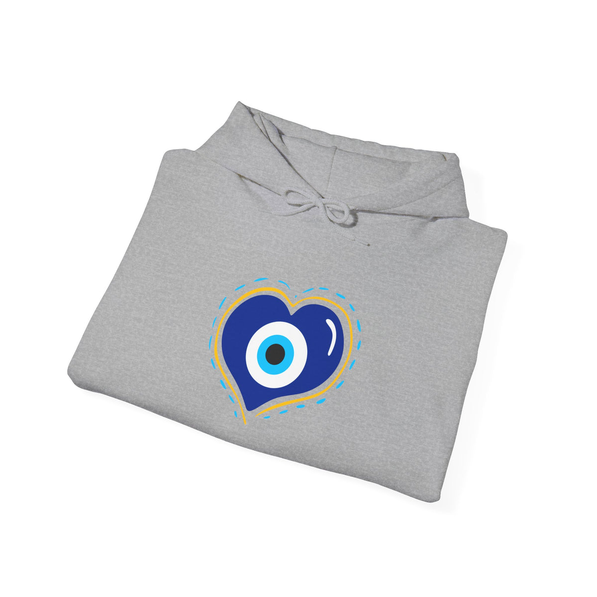 Evil Eye Heart Hoodie | Spiritual Protection Pullover
