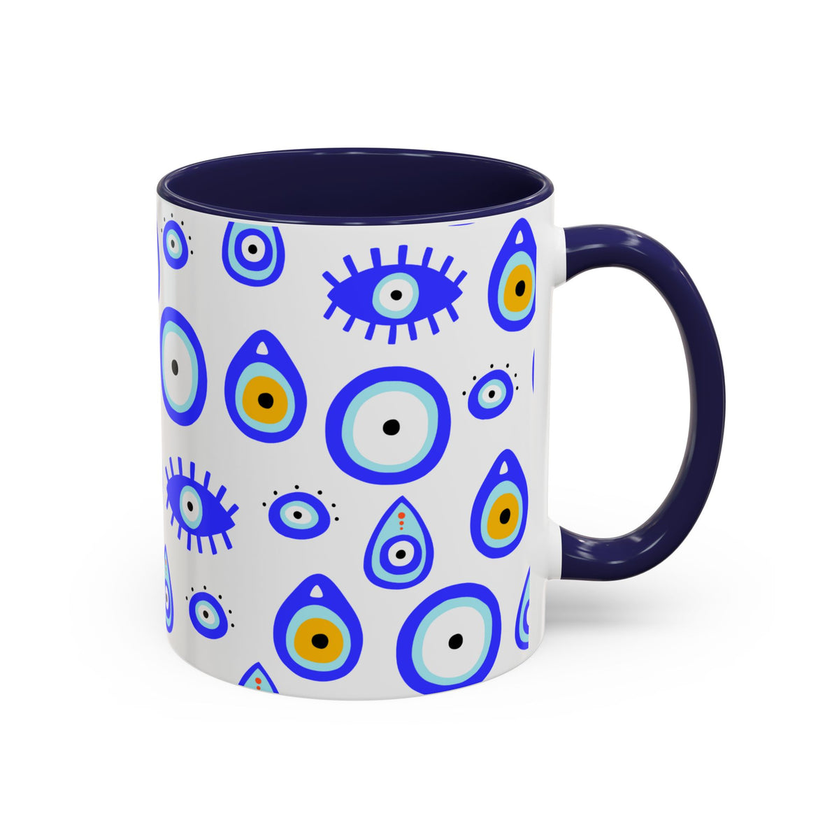 Evil Eye Accent Coffee Mug