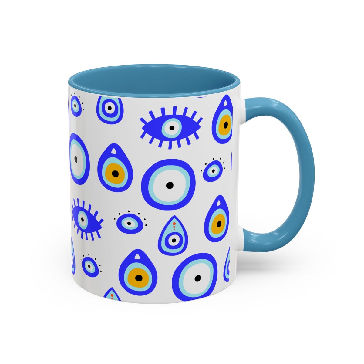Evil Eye Accent Coffee Mug