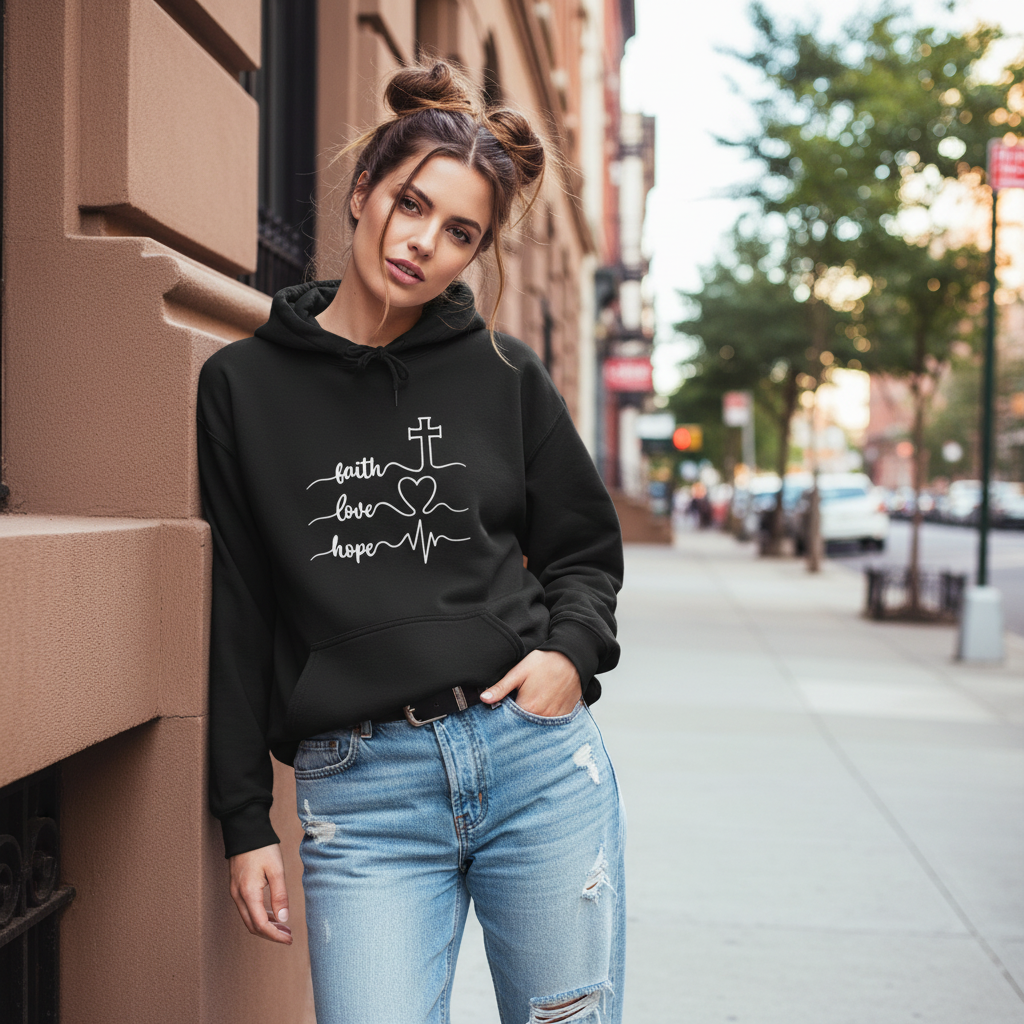 Faith Love Hope Hoodie