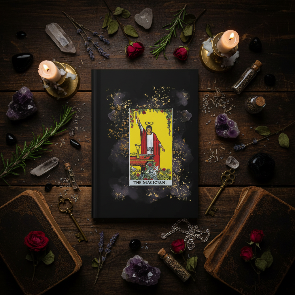 The Magician Tarot Card Journal | Hardcover Manifesting Journal