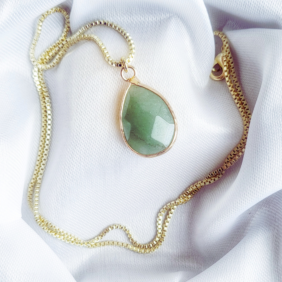 AVENTURINE | 14k Gold Crystal Healing Necklace