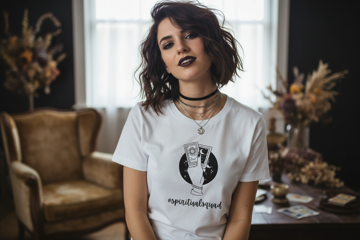 Spiritual Squad | Witchy Aesthetic Tarot T-Shirt